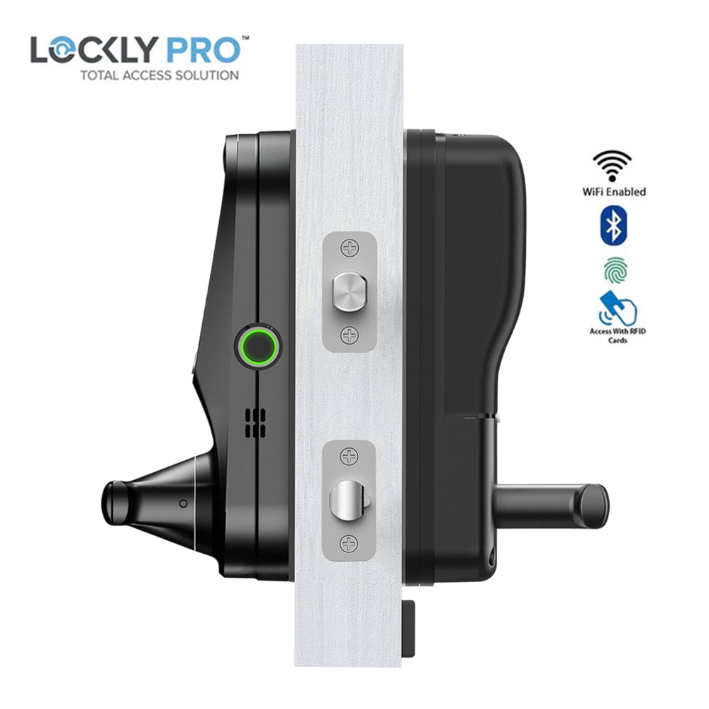 Lockly Guard - PGD698D - Doorbell Video Camera Smart Lock - Interconnected Deadbolt Latch - Fingerprint Reader - Wi-Fi/Bluetooth App - Vision Duo 698D