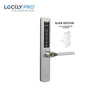 Lockly Pro - PGD228W - GUARD - Athena Biometric Electronic Double Hook Mortise Lever Set with Narrow Stile - RFID - Stainless Steel