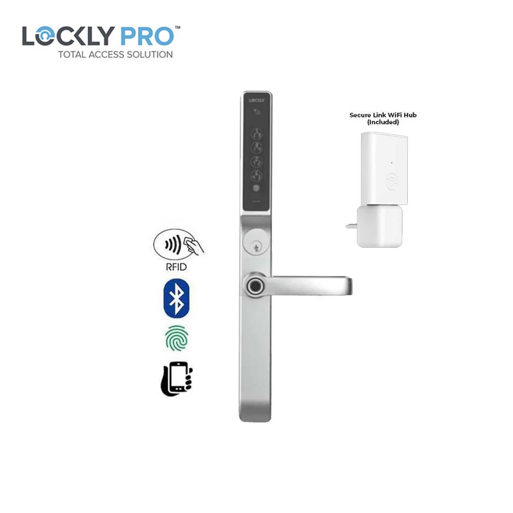 Lockly Guard - PGD238LE - Exit Trim Lever Set - RFID - Fingerprint Rea