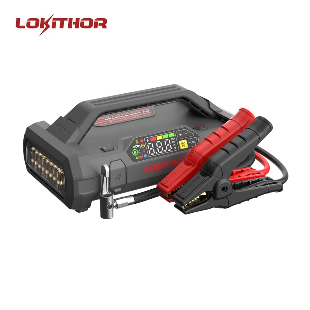 LOKITHOR JA301 PRO 2500A Jump Starter with Air Compressor