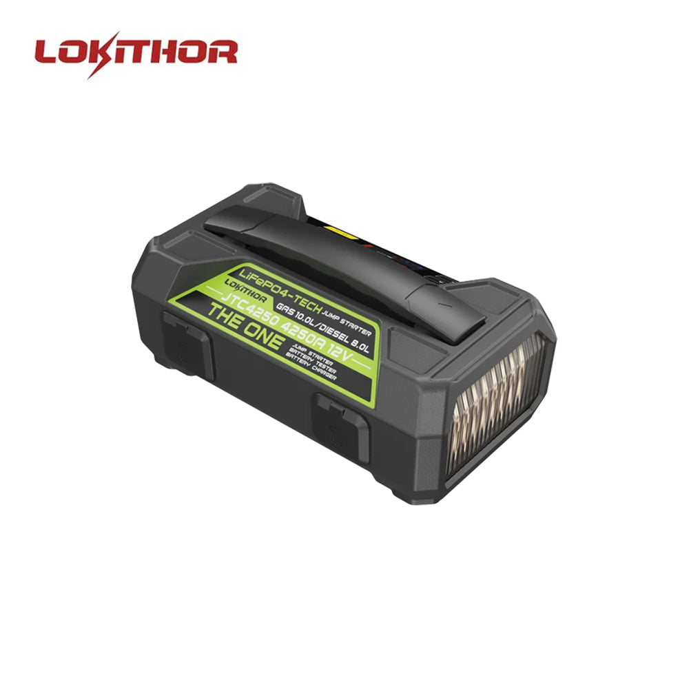 LOKITHOR JTC4250 4250A LiFePO4 Jump Starter with Battery Charger and Tester