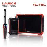Launch - X-431 Throttle V Diagnostic Scan Tool with Autel MaxiTPMS TBE200 Laser Tread Depth and Brake Disc Examiner