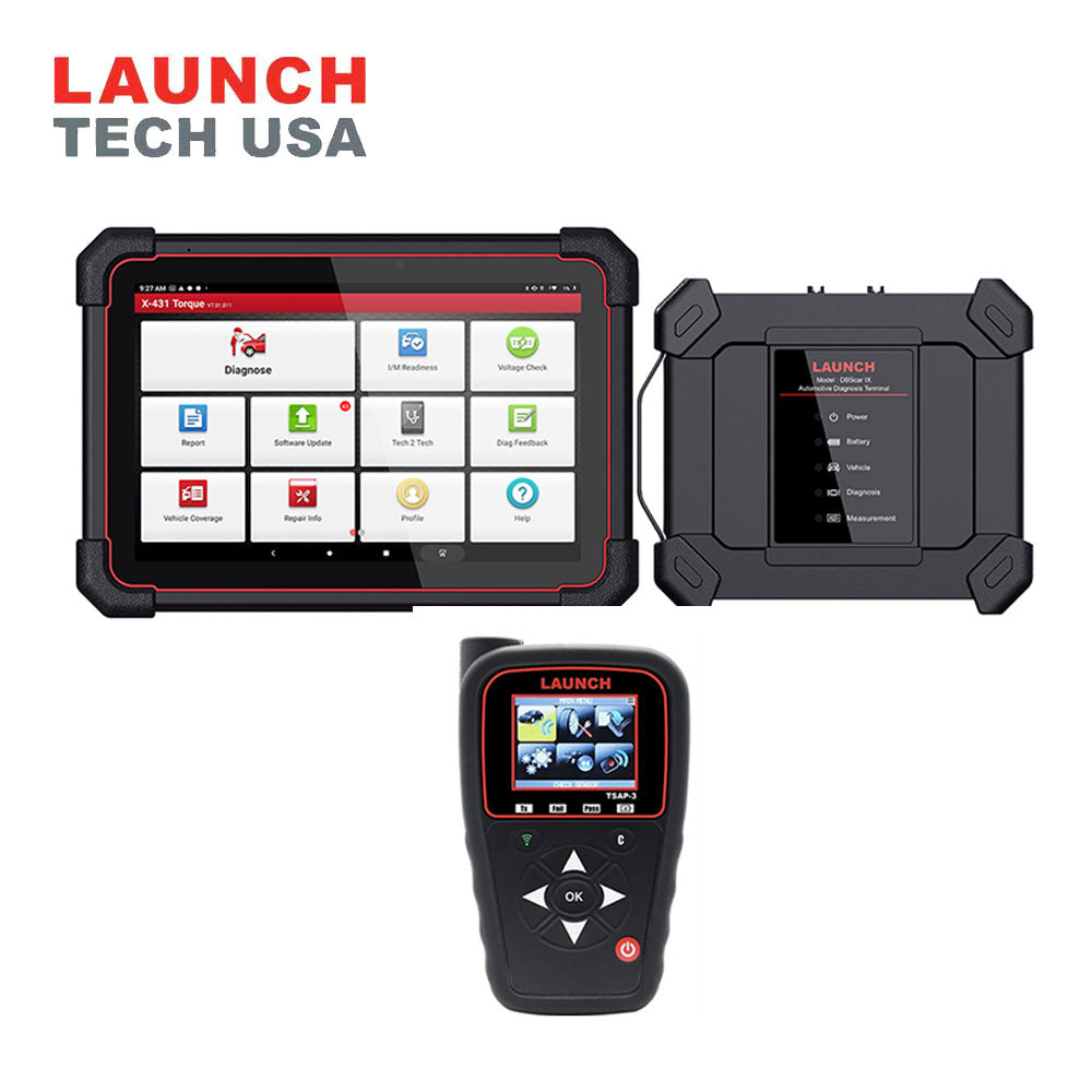 Launch - X-431 Torque 5 Advanced Intelligent Vehicle Diagnostic Device with Free TSAP-3 TPMS Tool and 20 LTR TPMS Sensors