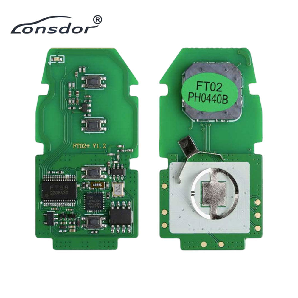 Lonsdor FT02-PH0440B 312Mhz/433 MHz Frequency Switchable PCB for 2018-2021 Toyota RAV4 Avalon Camry 4-Buttons Smart Key