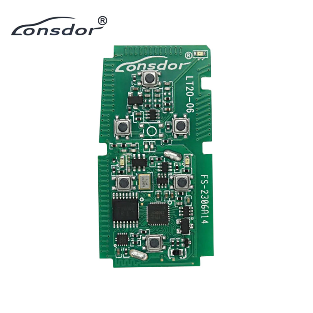 Lonsdor LT20-06 6-Button Universal Smart Key Remote Board - K518ISE K518S KH100+ Switchable Frequency - 8A+4D Chip for Toyota Previa Alphard Vellfire