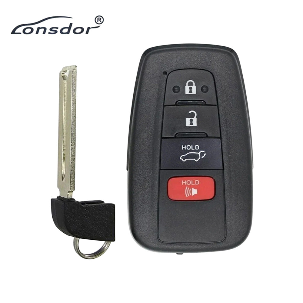 Lonsdor Smart Key Fob for Toyota RAV4 Highlander 2019 2020 2021 4B FCC# HYQ14FBC for the Lonsdor K518USA / KH100P