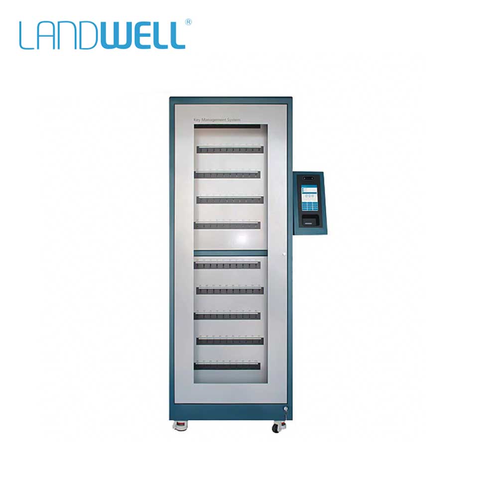 Landwell - I-Keybox - RFID 1st Gen Floor Standing Smart Key Management Cabinet with Hanging Control Terminal - Android OS