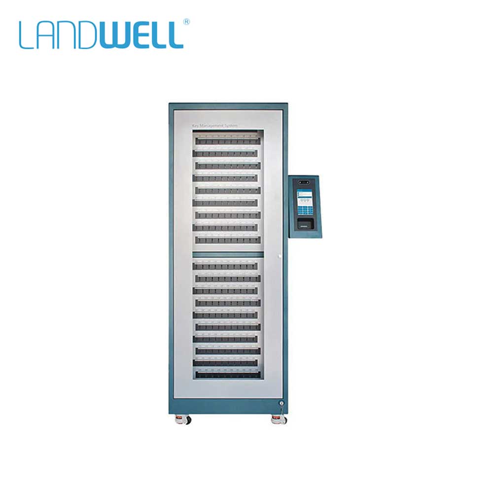 Landwell - I-Keybox - RFID 1st Gen Floor Standing Smart Key Management Cabinet with Hanging Control Terminal - Android OS