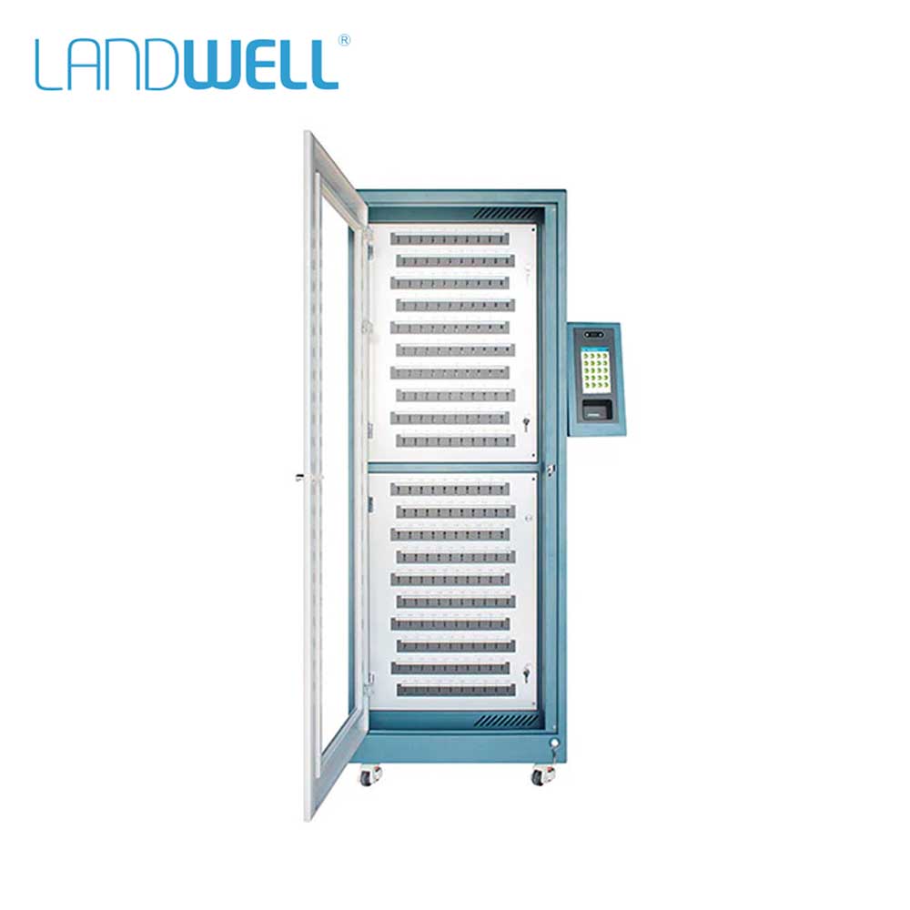 Landwell - I-Keybox - RFID 1st Gen Floor Standing Smart Key Management Cabinet with Hanging Control Terminal - Android OS