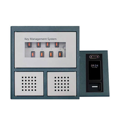 Landwell - I-Keybox - Electronic Key Tracking System - Android OS - Key Safe - RFID - Single Cabinet - 8 Key Slots with 2 lockers