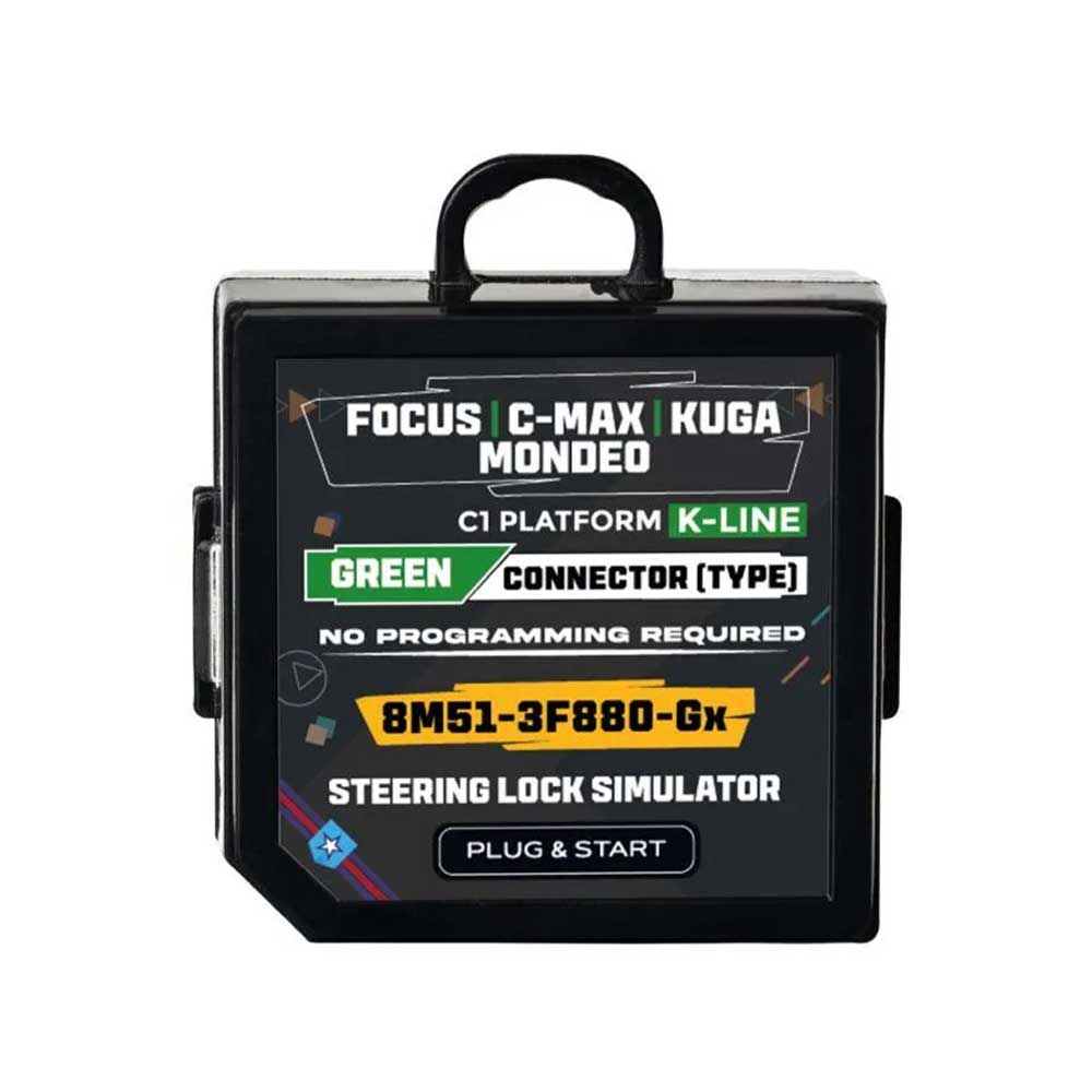 M4KEY M4-1321 - ESL / ELV Steering Lock Emulator for Ford/Mondeo/Focus Green Connector