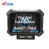 Xtool - AutoProPad G2 Turbo Key Programmer with Free 1 Year Subscription, 10" Screen Protector, Active Alarm Bypass Kit, 11" Diagnostic Tablet Soft Carrying Case and Universal Programming Cable