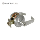 Marks USA - 195BS - Service Station Lock Function Cylindrical Lock - Key in Lever Cylinder - American Lever 6-Pin - 3-7/16 Inch Rose Diameter - 2-3/4 Inch Backset - Non-Handed - F92 ANSI - Grade 1
