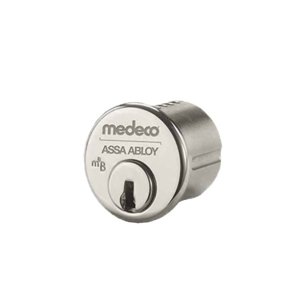 Medeco - 100200J-26-DLT-Z01 - Mortise Cylinder M3 Bi-Level with 6-Pin DL Keyway and 1-1/8 - CT-Z01 Standard Yale Cam - 26 (Satin Chrome)