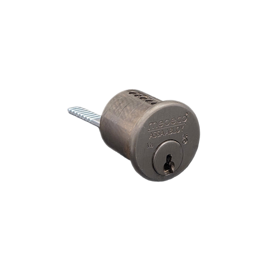Medeco - 100400H - Rim Cylinder with Horizontal Tailpiece - M4 Technology - 1-1/8" - 44 Keyway - CT-Z05 Schlage Cam