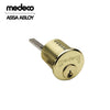 Medeco - 100400HT-05-DLT-Y02 - Rim Cylinder Medeco³ with 6-Pin DL Keyway and 1-1/8" - CT-Y02 Horizontal Tailpiece - 05 (Bright Brass)
