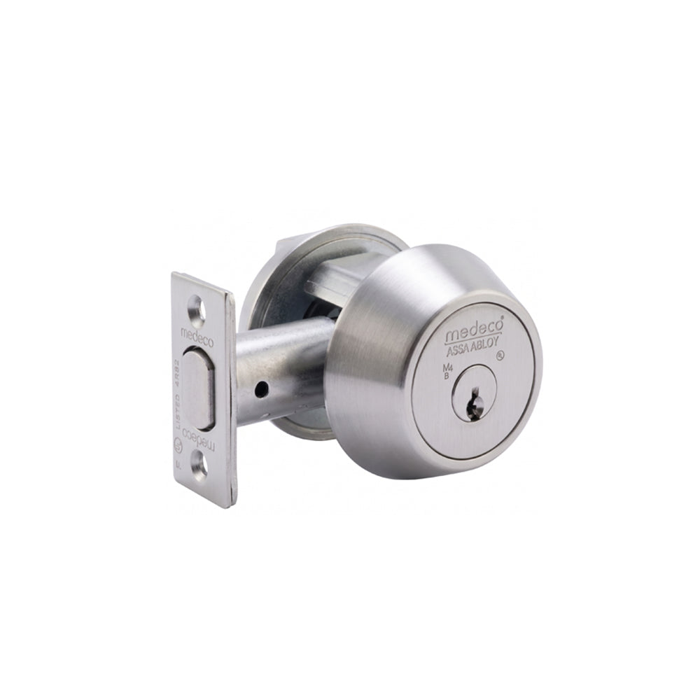 Medeco - 11C601 - Maxum Commercial Deadbolt Lock - SFIC Single Cylinder with Bolt - 6 Pin - M4 BiLevel Technology - 44 Keyway - CT-Z05 Schlage Cam
