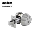 Medeco - 11C603J-26-DLT - Maxum Commercial Deadbolt with 6 Pin DL Keyway Single Cylinder and 2-3/8 Backset - M3 BiLevel - 26 (Satin Chrome)