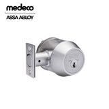 Medeco - 11C603T-26-DLT - Maxum Commercial Deadbolt with 6 Pin DL Keyway Single Cylinder and 2-3/8 Backset - M3 - 26 (Satin Chrome)