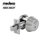Medeco - 11C604J-26-DLT - Maxum Commercial Deadbolt with 6 Pin DL Keyway Single Cylinder and 2-3/4" Backset - Medeco³ BiLevel - 26 (Satin Chrome)