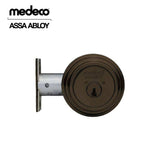 Medeco - 11C604T-24-DLT - Maxum Commercial Deadbolt with 6 Pin DL Keyway Single Cylinder and 2-3/4 Backset - M3 - 24 (Dark Bronze)