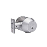 Medeco - 11C604T-26-DLT - Maxum Commercial Deadbolt with 6 Pin DL Keyway Single Cylinder and 2-3/4 Backset - M3 - 26 (Satin Chrome)