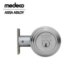 Medeco - 11C623J-26-DLT - Maxum Commercial Deadbolt with 6 Pin DL Keyway Double Cylinder and 2-3/8 Backset - M3 BiLevel - 26 (Satin Chrome)