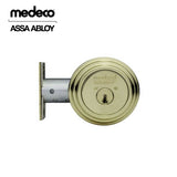 Medeco - 11R503T-05-DLT - Maxum Residential Deadbolt with 5 Pin DL Keyway Single Cylinder and 2 3/8 Backset - M3 - 05 (Bright Brass)
