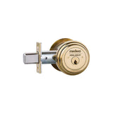 Medeco - 11R504T-05-DLT - Maxum Residential Deadbolt with 5 Pin DL Keyway Single Cylinder and 2-3/4 Backset - M3 - 05 (Bright Brass)