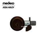 Medeco - 11R533J-10-DLT - Maxum Residential Deadbolt with 5 Pin DL Keyway Double Cylinder and 2-3/8 Backset - M3 BiLevel - 10 (Satin Brass Blackened)