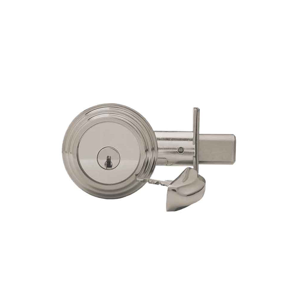 Medeco - 11R533J-19-DLT - Maxum Residential Deadbolt with 5 Pin DL Keyway Double Cylinder and 2-3/8 Backset - M3 BiLevel - 19 (Satin Nickel)