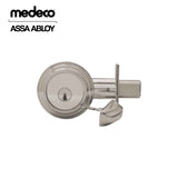 Medeco - 11R533J-19-DLT - Maxum Residential Deadbolt with 5 Pin DL Keyway Double Cylinder and 2-3/8 Backset - M3 BiLevel - 19 (Satin Nickel)