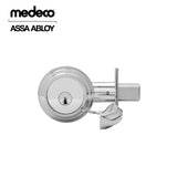 Medeco - 11R533T-26-DLQ - Maxum Residential Deadbolt with 5 Pin DL Keyway Captive Cylinder Sub-Assembled and 2 3/8 Backset - M3 - 26 (Satin Chrome)