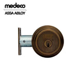 Medeco - 11R603J-13-DLT - Maxum Residential Deadbolt with 6 Pin DL Keyway Single Cylinder and 2-3/8 Backset - M3 BiLevel - 13 (Dark Bronze/Oil Rubbed)