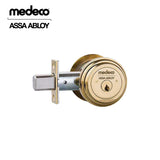 Medeco - 11R603T-05-DLT - Maxum Residential Deadbolt with 6 Pin DL Keyway Single Cylinder and 2-3/8 Backset - M3 - 05 (Bright Brass)