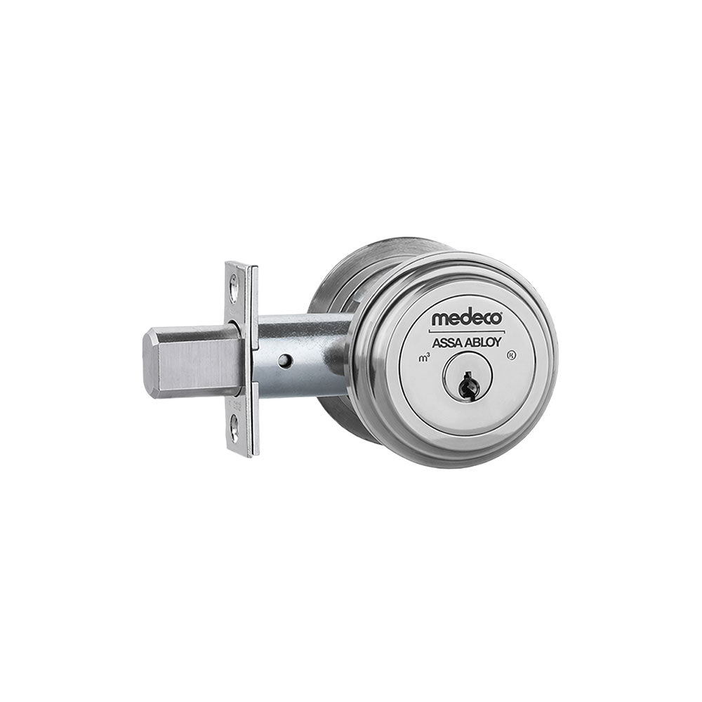 Medeco - 11R623J-13-DLT - Residential Deadbolt with 6 Pin DL Keyway Double Cylinder - Sub-Assembled - 2-3/8" Backset - M3 BiLevel - 13 (Dark Bronze)
