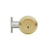 Medeco - 11R624T-05-DLT - Maxum Residential Deadbolt with 6 Pin DL Keyway Double Cylinder and 2-3/4 Backset - M3 - 05 (Bright Brass)