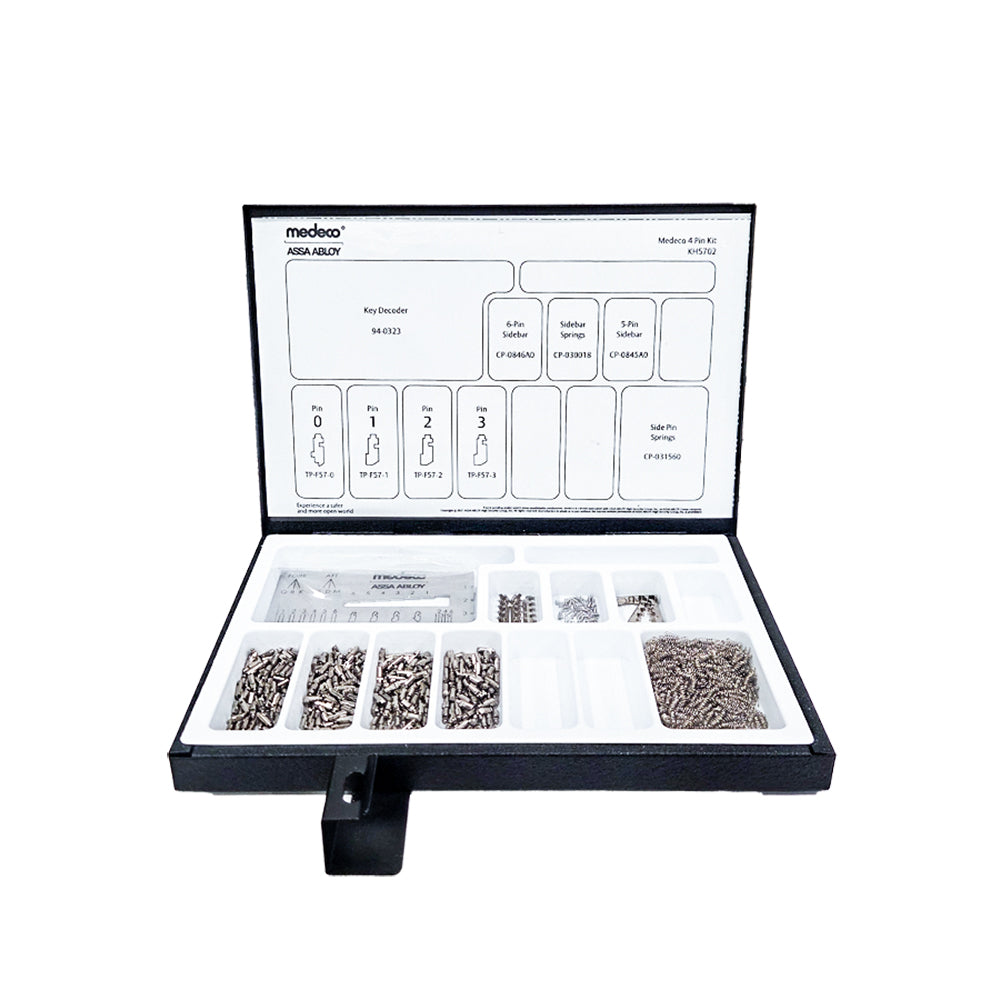 Medeco K-4001 KM and X4 Pin Kit for SFIC - Large Wood Kit