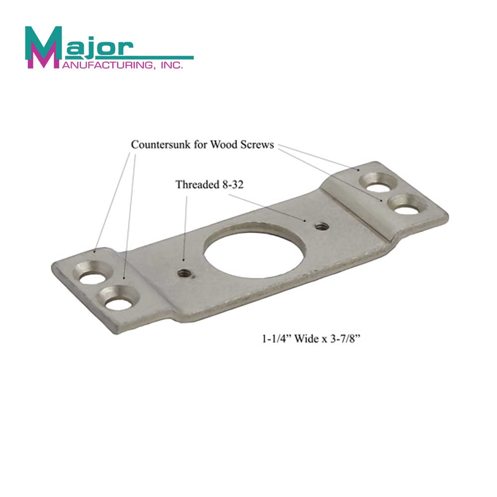 Major Mfg - LMB-10 - Lock Mounting Bracket for Tubular Latch in Wood Door