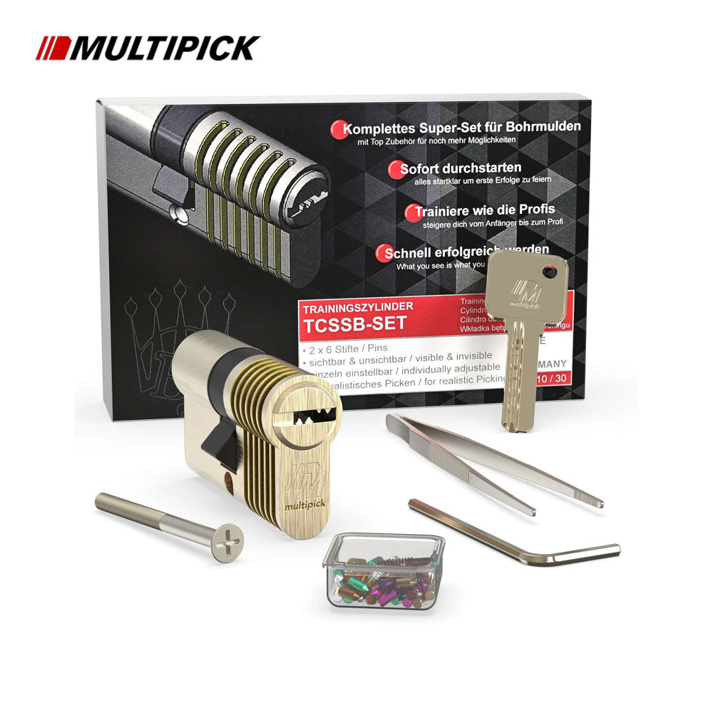 Multipick - TCSSB-SET - Dimple Practice Lock Set - 6 Pin