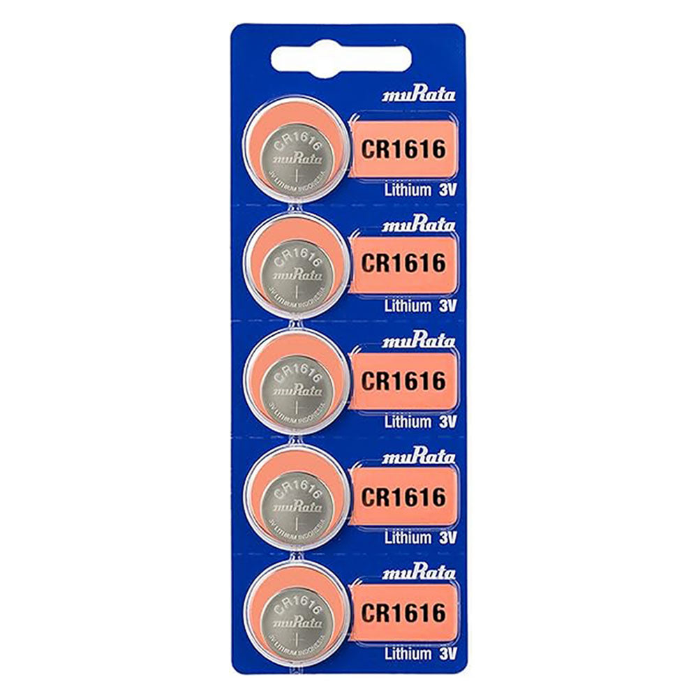 MURATA / SONY Lithium Coin Cell Batteries (CR1616 / CR1620 / CR1632 / CR2016 / CR2025 / CR2032 / CR2430 / CR2450) - 5 Pack