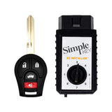 Simple Key 4-Button Remote w/ Panic & Trunk and EZ Installer for 2003-2018 Nissan