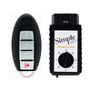 Simple Key 4-Button Smart Remote w/ Panic & Trunk and EZ Installer for 2013-2018 Nissan Infiniti