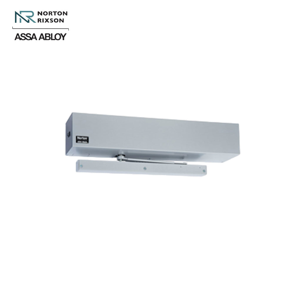 Norton - 5740 - Low Energy Door Push or Pull Side Surface Mount Operator with Slide Track Arm and Double Lever Arm Regular - 689 (Aluminum Painted)