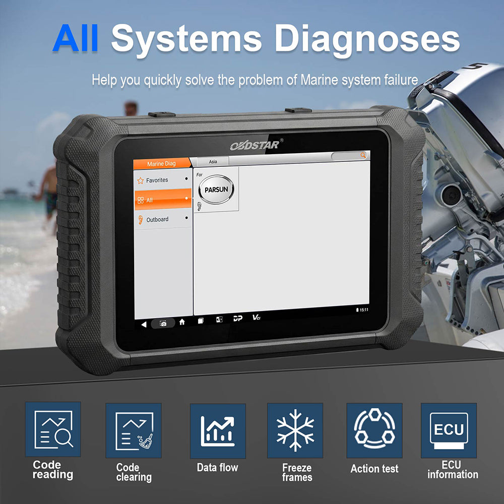 OBDSTAR MarineMaster A+B Version Marine Diagnostic Tool for Jet Ski and Outboard