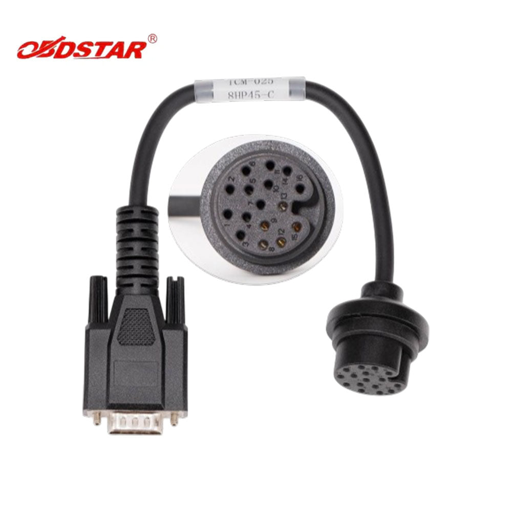 OBDSTAR TCM-025 8HP45-C (Gen3 TC275) Gearbox Adapter Cable for Jaguar