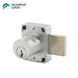 OLYMPUS LOCK - 500B - Cabinet Deadbolt Door Lock - Weather Resistant - R Series - CCL R1 Keyway - 1-3/8 Cylinder Length - Long Bolt - Keyed Alike-4T2 - US26D (Satin Chrome-626)