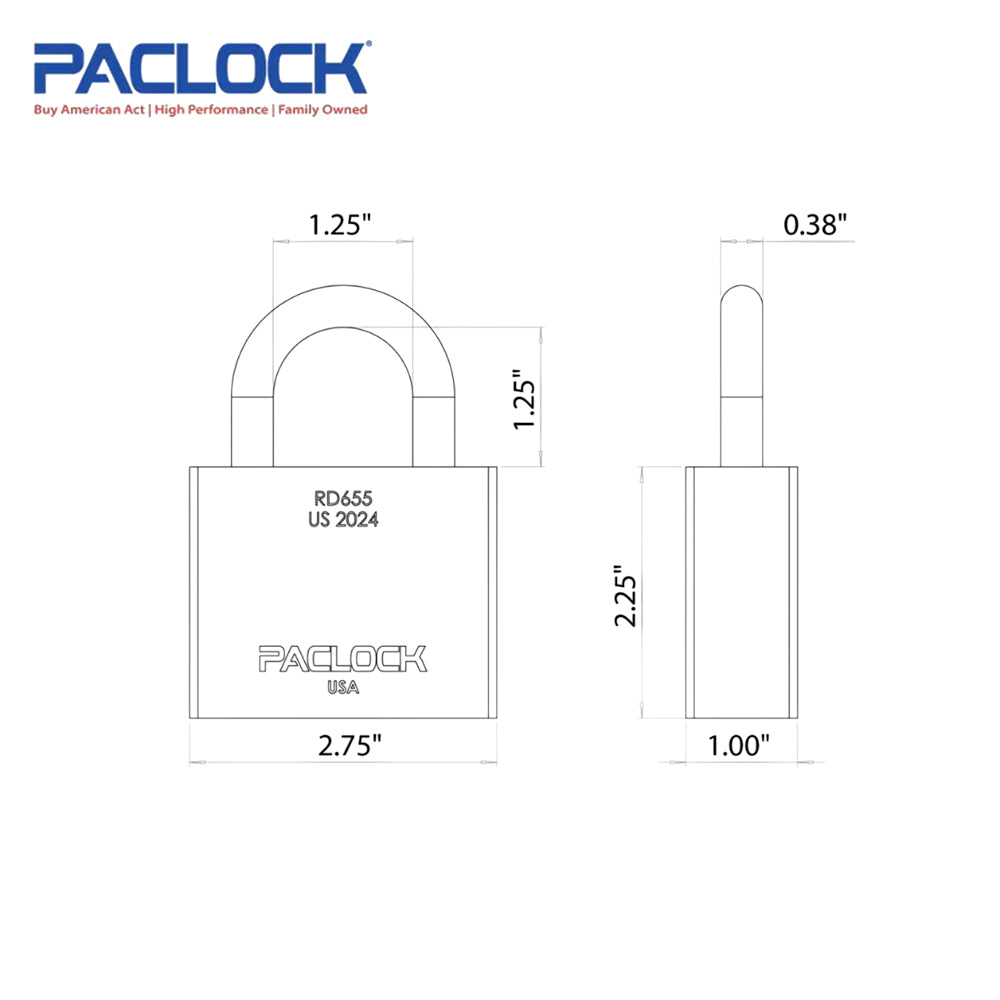 PACLOCK Heavy-Duty GFSP RD Series Rotating Disc Padlock