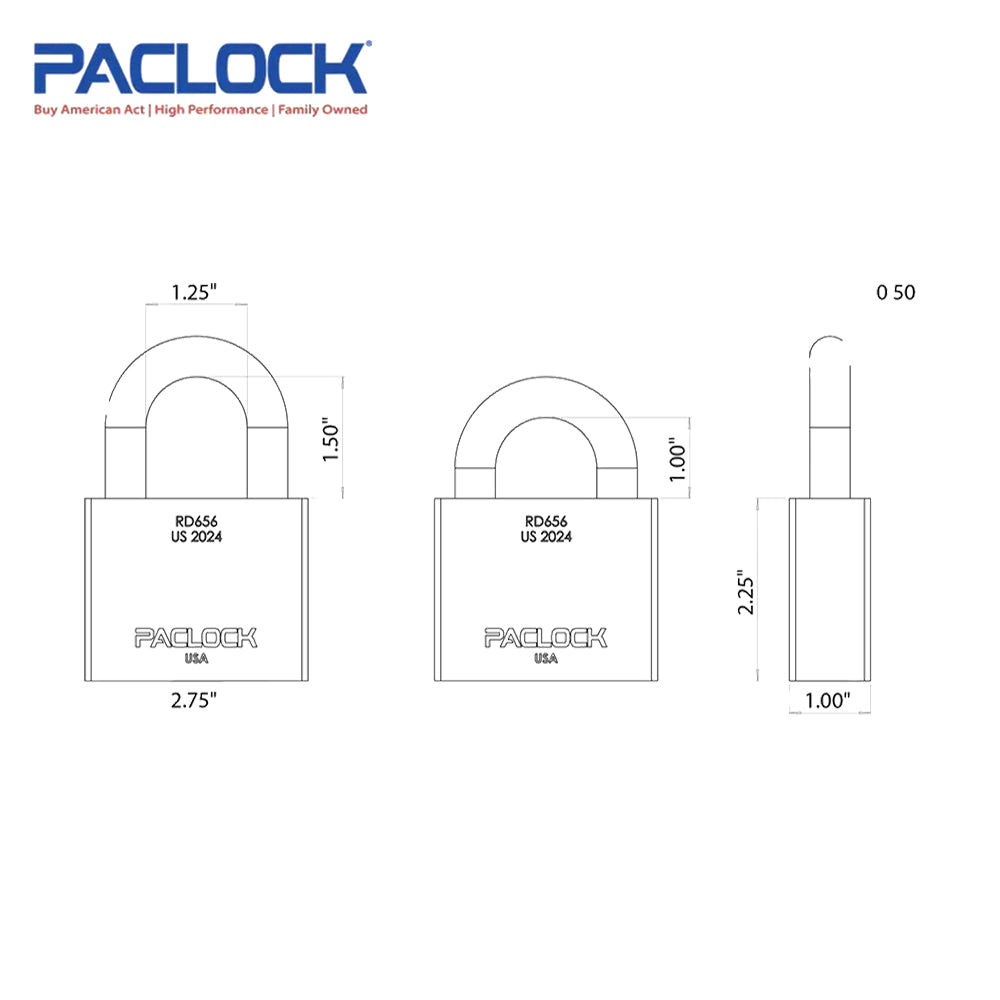 PACLOCK Heavy-Duty GFSP RD Series Rotating Disc Padlock