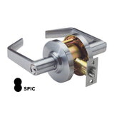 PDQ SD116 - Entrance HD Cylindrical Lock with 2-3/4" Backset - ASA Strike - ANSI F109 - Grade 2